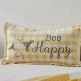 Buzzy Bees Bee Happy Pillow 7x13
