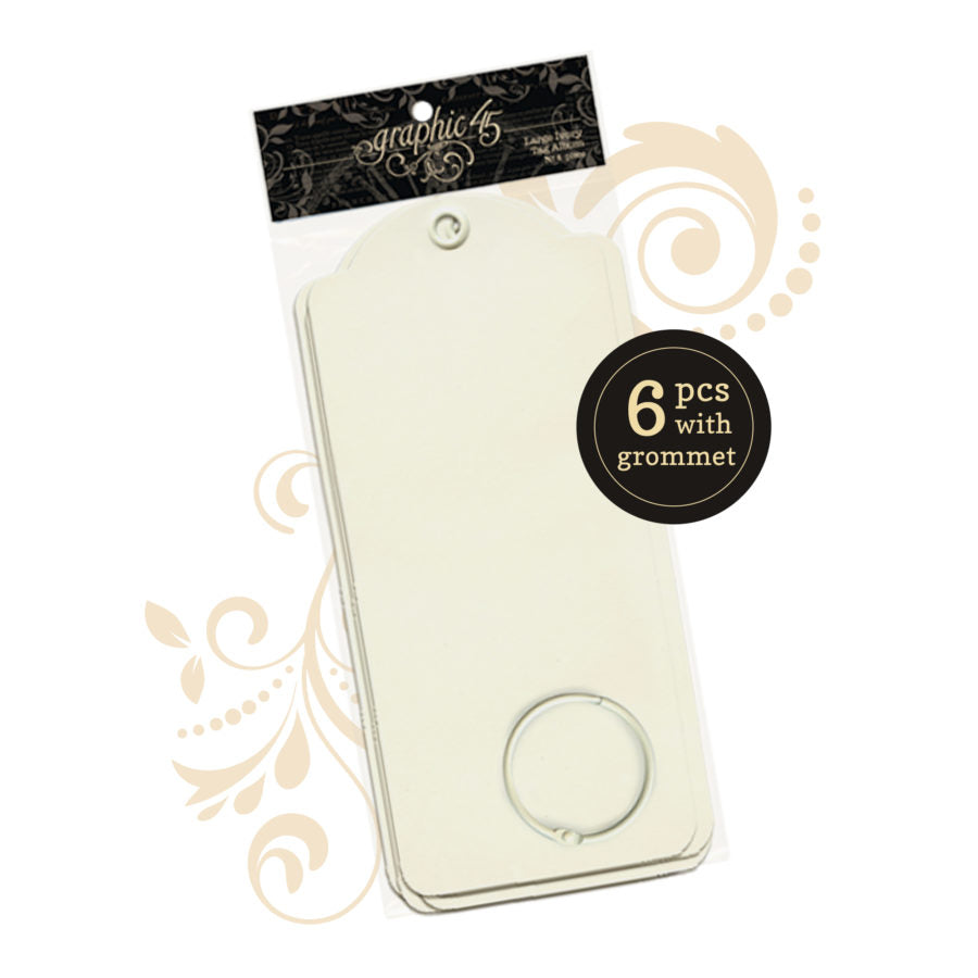 Large Tags Ivory – The Crafted Butterfly