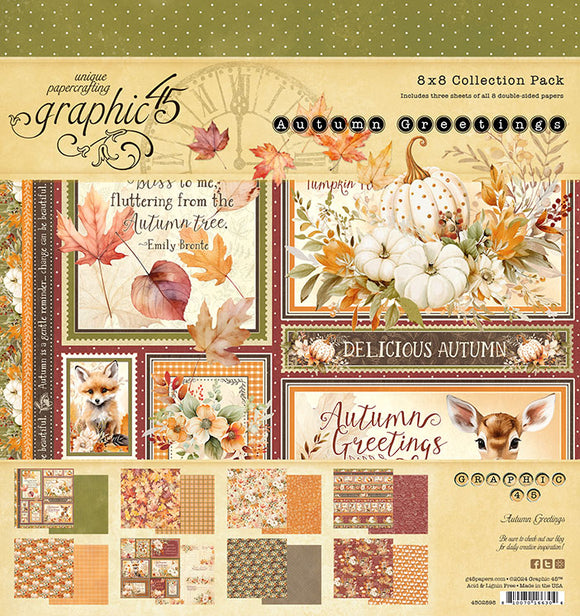 Autumn Greetings 8x8 Collection Pack