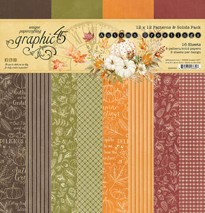 Autumn Greetings 12x12 Patterns and Solids