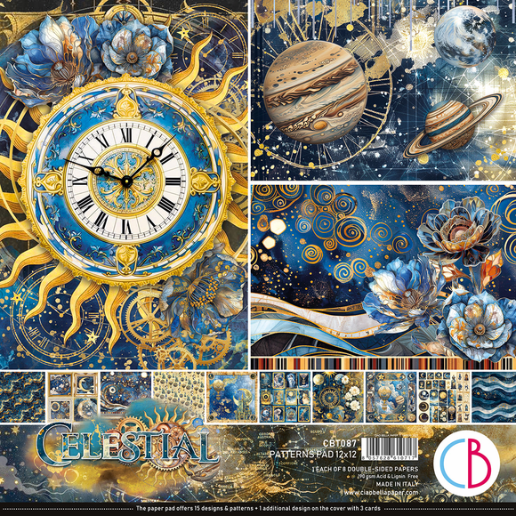 Celestial Patterns Paper Pad 12x12