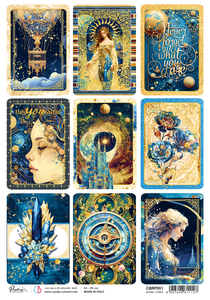 Celestial Astral Cards Rice Paper