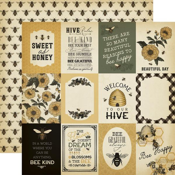 Honey Bee 3x4 Journaling Cards