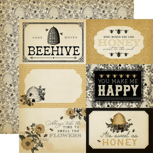 Honey Bee 6x4 Journaling Cards