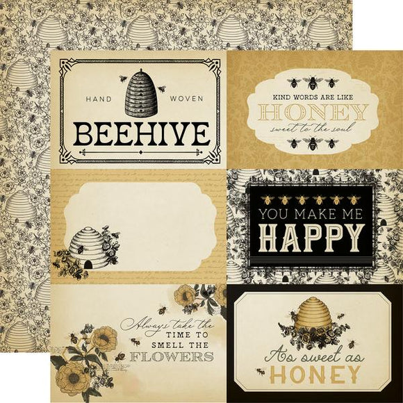 Honey Bee 6x4 Journaling Cards