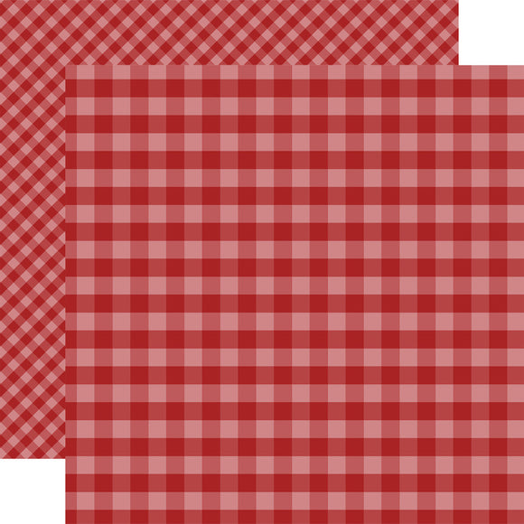 Dots & Stripes Red Gingham