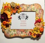 Pumpkin Floral Fall Frame