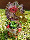 Potted Flower Decoupage Class