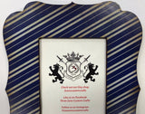 Wizard School Navy & Silver Striped Frame