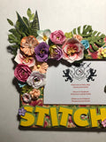 Tiki Stitch Floral Inspired Frame
