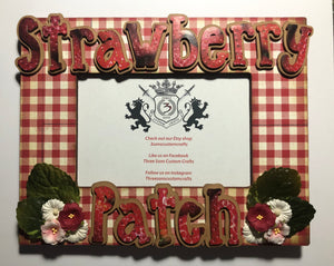 Strawberry Patch Gingham Frame