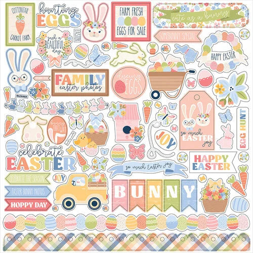 Bunnies & Baskets Element Stickers