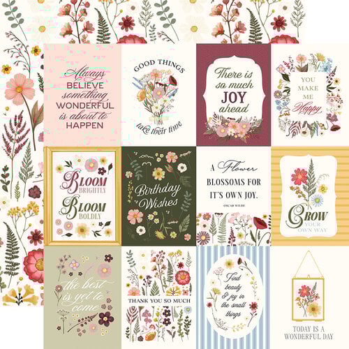 Pressed Floral 3x4 Journaling Cards