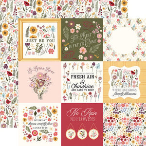 Pressed Floral 4x4 Journaling Cards