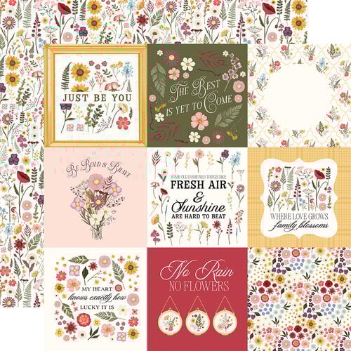 Pressed Floral 4x4 Journaling Cards
