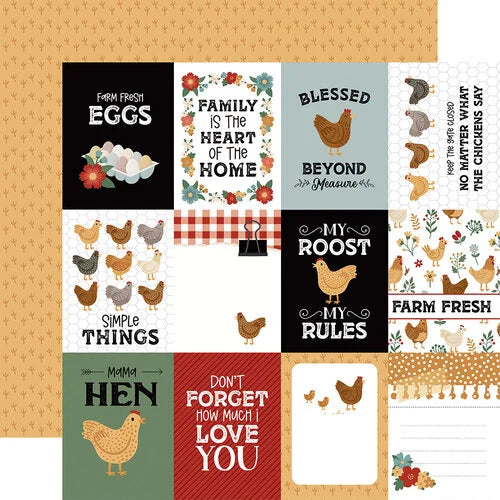 Chickens 3x4 Journaling Cards