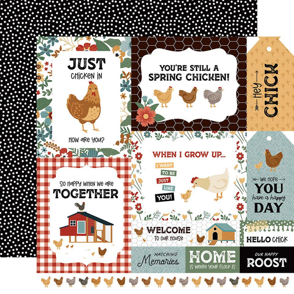 Chickens Multi Journaling Cards