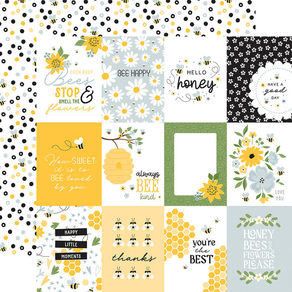 Happy As Can Bee 3x4 Journaling Cards