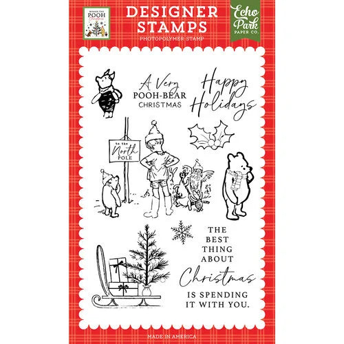 Winnie The Pooh Christmas Designer Stamps