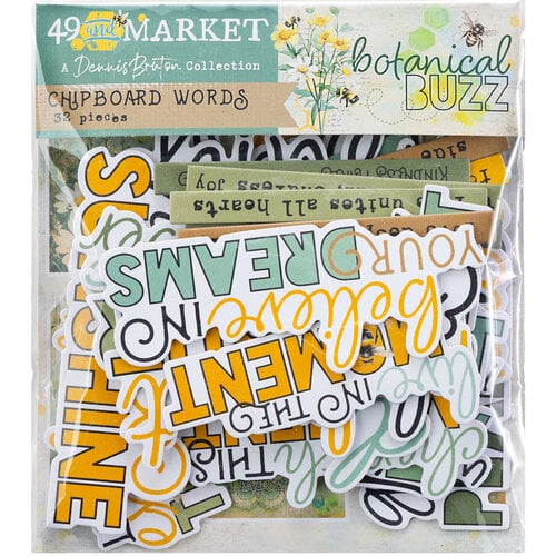 Botanical Buzz Chipboard Buzz