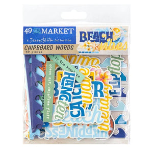 Beach Vibes Chipboard Words