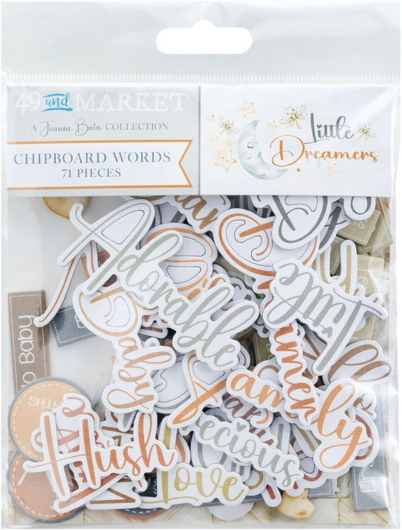 Little Celebrations/Little Dreamer Chipboard Words