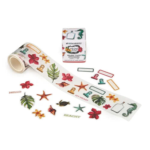 Vintage Artistry Sunburst Washi Tape Stickers