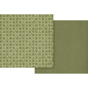 Ghostly Greetings Poison Green Pattern & Solid