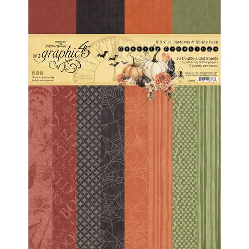 Ghostly Greetings 8.5x11 Patterns and Solids Pack