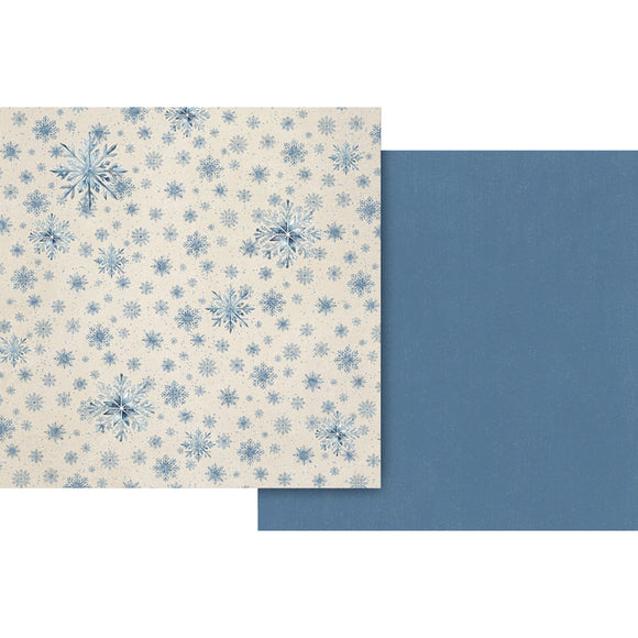 Deck The Halls Winterland Blue Pattern & Solid Sheet