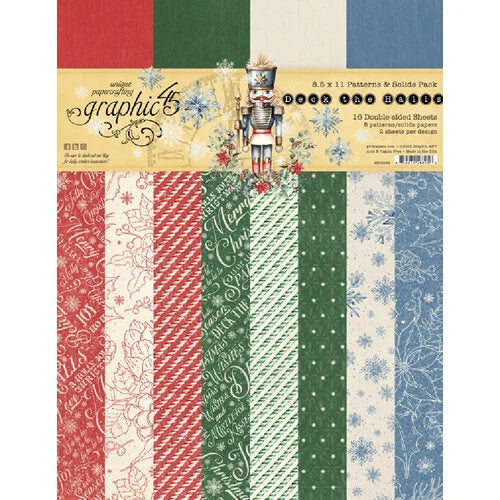 Deck The Halls 8.5x11 Patterns and Solids Pack
