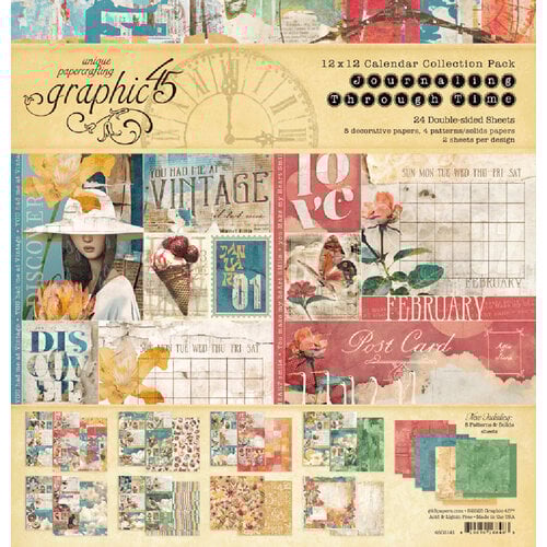 Journaling Through Time 12x12 Calendar Collection Pack