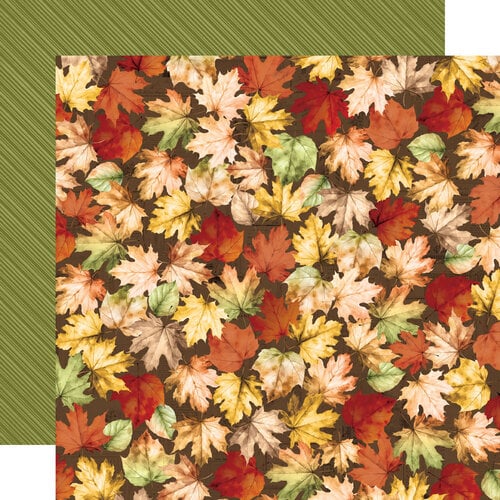 Simple Vintage Autumn Breeze Falling Leaves