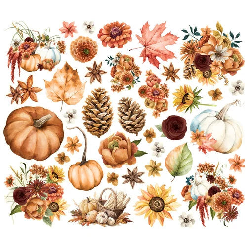 Simple Vintage Autumn Breeze Floral Bits and Pieces