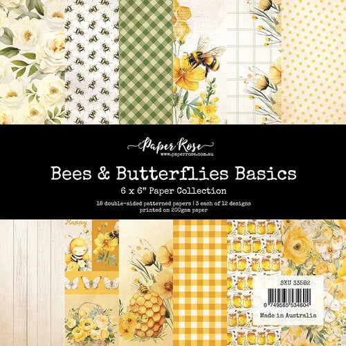Bees & Butterflies Basics 6x6 Paper Collection
