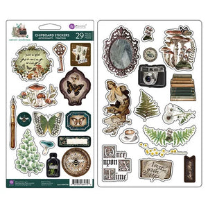 Nature Academia Chipboard Stickers
