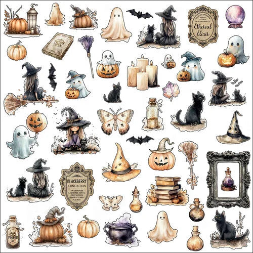 Bewitched Collection Ephemera Boo-tiful Bits 94 Pieces