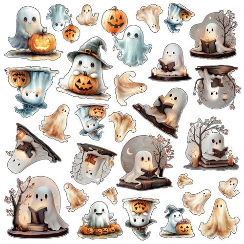 Bewitched Collection Vellum Ephemera The Boo Crew 60 Pieces