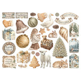 White Christmas Ephemera Die Cuts