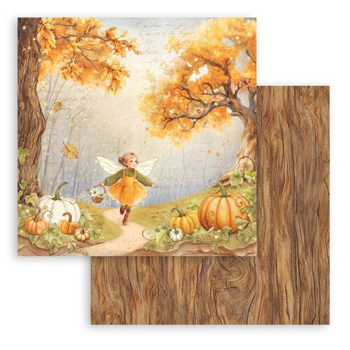 Whispering Woods Fairy and Pumpkins