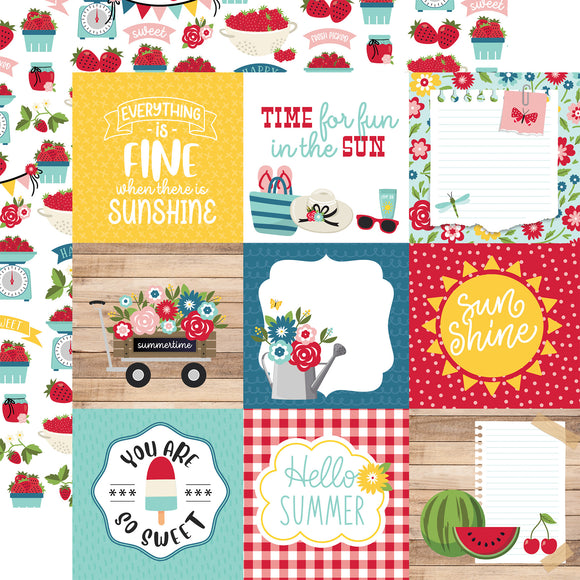 A Slice Of Summer 4x4 Journaling Cards