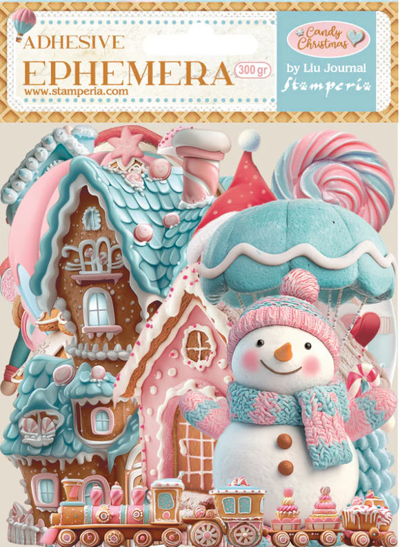 Candy Christmas Adhesive Ephemera