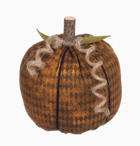 Harlequin Halloween Fabric Pumpkin Medium