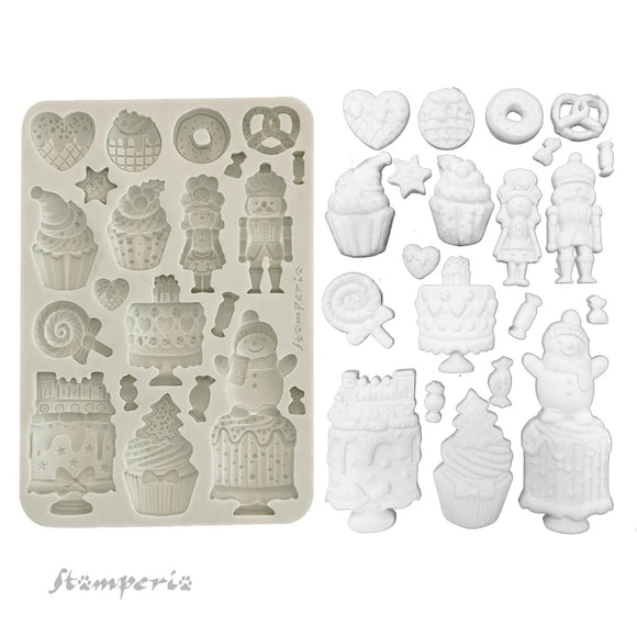 Candy Christmas Cakes Silicone Mould