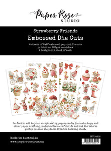 Strawberry Friends Embossed Die Cuts