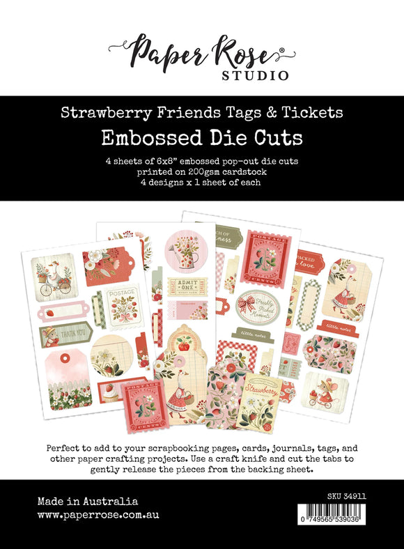Strawberry Friends Tags & Tickets