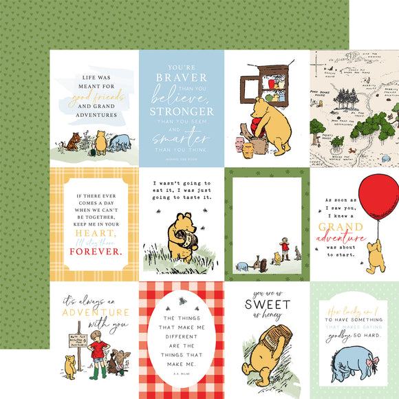 Winnie The Pooh 3x4 Journaling Cards