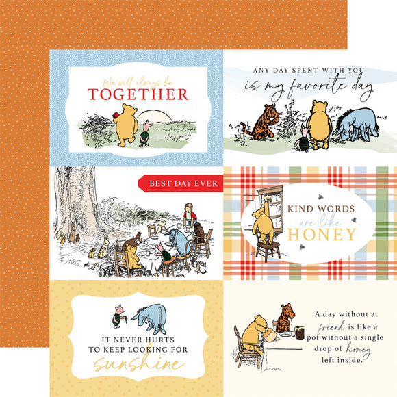 Winnie The Pooh 6x4 Journaling Cards