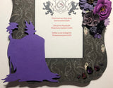 Maleficent Inspired Silhouette Frame