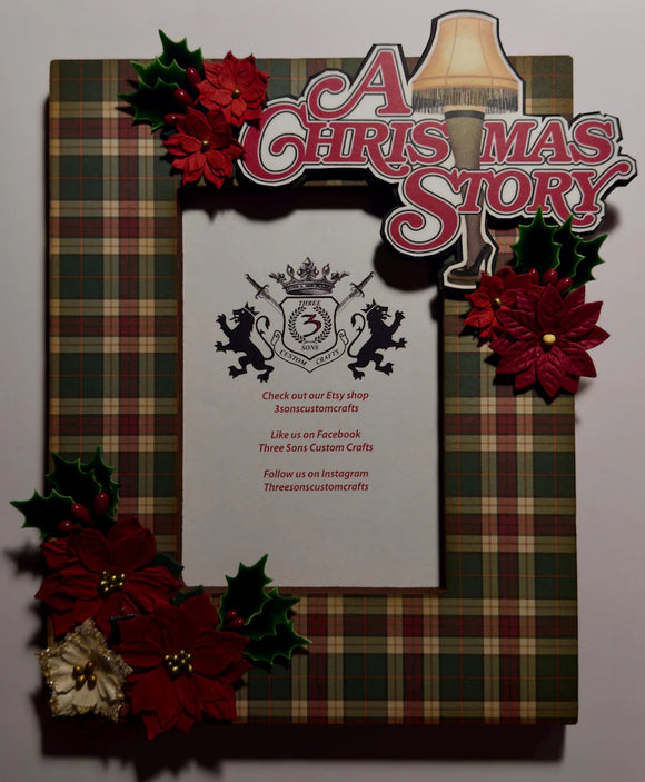 A Christmas Story Floral Frame